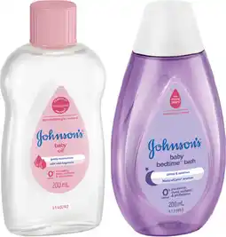 IGA Johnson’s Baby Oil, Bedtime Bath or Shampoo 200mL Selected Varieties offer