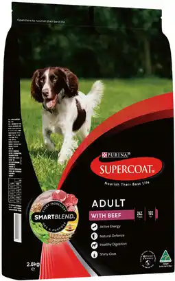 IGA Supercoat Smart Blend Dry Dog Food 2.6‑2.8kg Selected Varieties offer