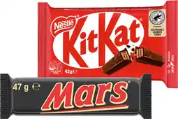 IGA Mars, Nestlé Medium Bars 35‑50g or M&M 35‑49g Selected Varieties offer
