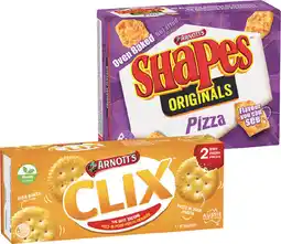 IGA Arnott’s Shapes 120‑190g, Savoy 225g or Clix 250g Selected Varieties offer