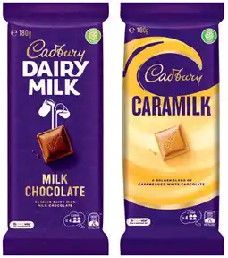 IGA Cadbury Chocolate Block 150‑190g Selected Varieties offer