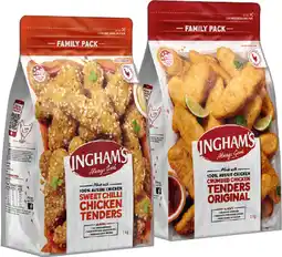 IGA Ingham’s Crumbed Chicken Tenders Selected Varieties offer