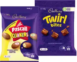 IGA Cadbury Bitesize Shared Bag Selected Varieties offer