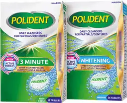 IGA Polident Denture Daily Cleanser Tablets Selected Varieties offer