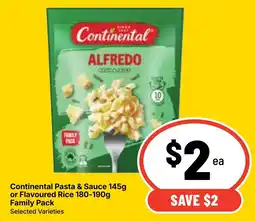 Ritchies Continental Alfredo Pasta & Sauce offer
