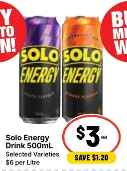 Ritchies Solo Energy Drink offer
