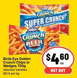 Ritchies Birds Eye Golden Crunch Chips or Wedges offer