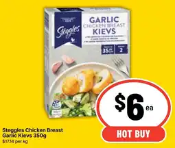 Ritchies Steggles Chicken Breast Garlic Kievs offer
