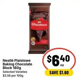 Ritchies Nestlé Plaistowe Baking Chocolate Block offer