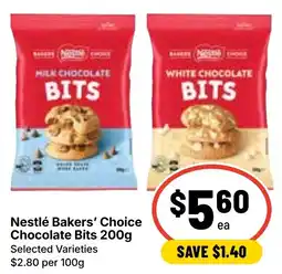Ritchies Nestlé Bakers' Choice Chocolate Bits offer