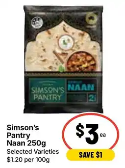 Ritchies Simson's Pantry Naan offer