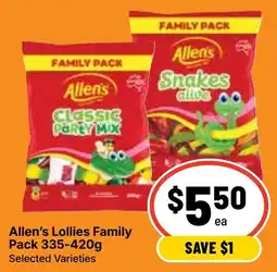 Ritchies Allen's Lollies Family Pack Selected Varieties offer