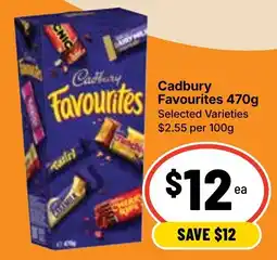 Ritchies Cadbury Favourites Selected Varieties offer