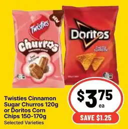 Ritchies Twisties Churros offer