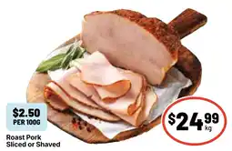 Ritchies Roast Pork Sliced or Shaved offer