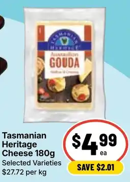 Ritchies Tasmanian Heritage Cheese offer