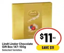 Ritchies Lindt Lindor Chocolate Gift Box Selected Varieties offer