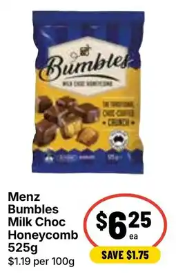 Ritchies Menz Bumbles Milk Choc Honeycomb offer