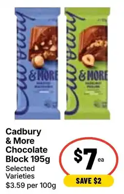 Ritchies Cadbury & More Chocolate Block offer