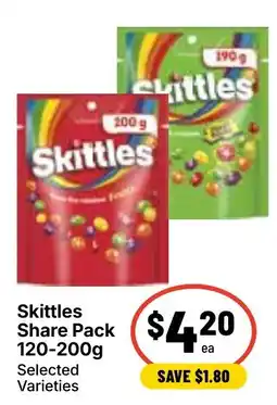 Ritchies Skittles Share Pack offer