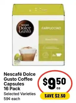 Ritchies Nescafé Dolce Gusto Coffee Capsules offer