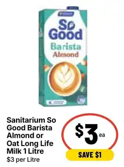 Ritchies Sanitarium So Good Barista Almond offer