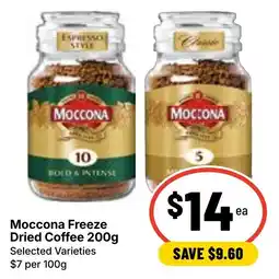 Ritchies Moccona Freeze Dried Coffee offer