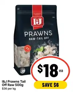 Ritchies I&J Prawns Tail Off Raw offer