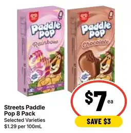 Ritchies Streets Paddle Pop 8 Pack offer