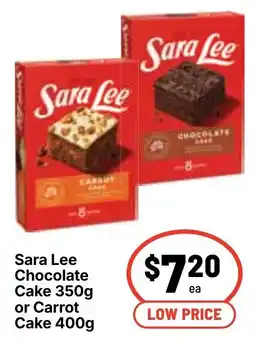 Ritchies Sara Lee Chocolate Cake or Carrot Cake offer