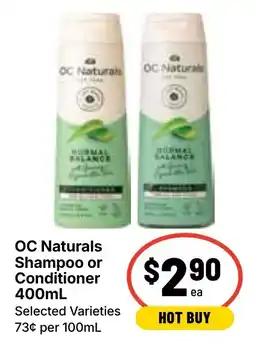 Ritchies OC Naturals Shampoo or Conditioner offer