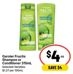 Ritchies Garnier Fructis Shampoo or Conditioner offer