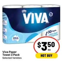 Ritchies Viva Paper Towel 3 Pack offer