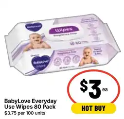 Ritchies BabyLove Everyday Use Wipes offer