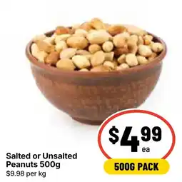 Ritchies Salted or Unsalted Peanuts offer
