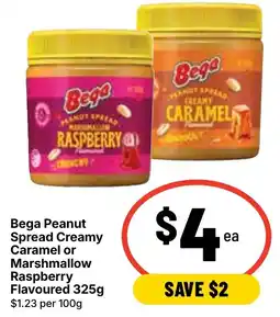 Ritchies Bega Peanut Spread Creamy Caramel or Marshmallow Raspberry offer