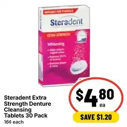 Ritchies Steradent Extra Strength Denture Cleansing Tablets offer