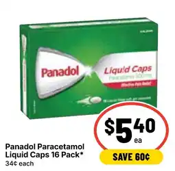 Ritchies Panadol Paracetamol Liquid Caps offer