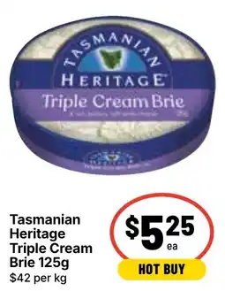 Ritchies Tasmanian Heritage Triple Cream Brie offer