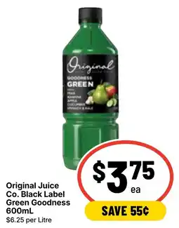 Ritchies Original Juice Co. Black Label Green Goodness offer