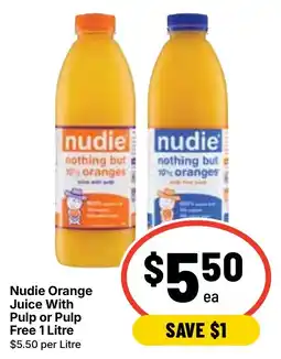 Ritchies Nudie Orange Juice With Pulp offer
