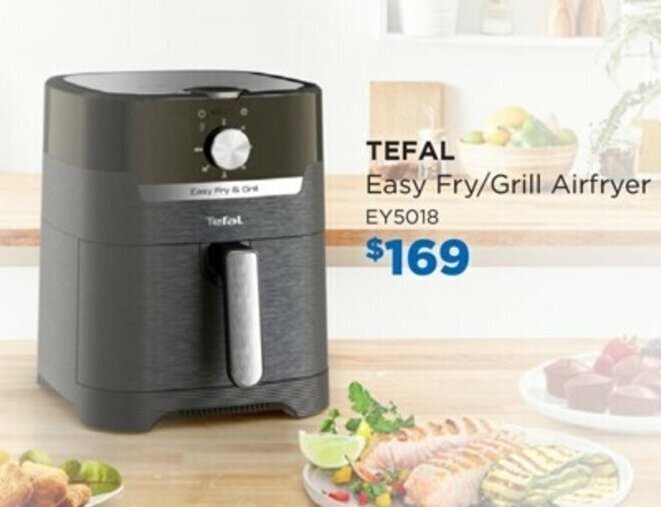 Tefal Easy Fry/Grill Airfryer EY5018 offer at Bing Lee