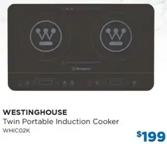 Bing Lee Westinghouse Twin Portable Induction Cooker WHIC02K offer