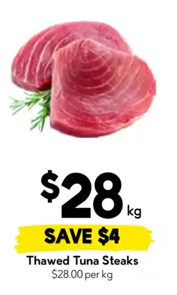 Drakes Thawed Tuna Steaks offer