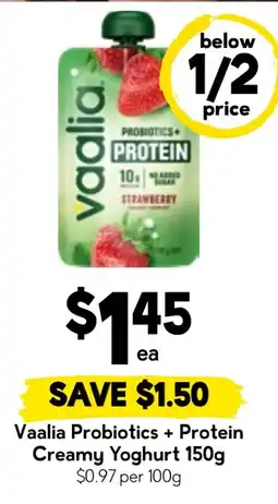 Drakes Vaalia Probiotics + Protein Creamy Yoghurt offer