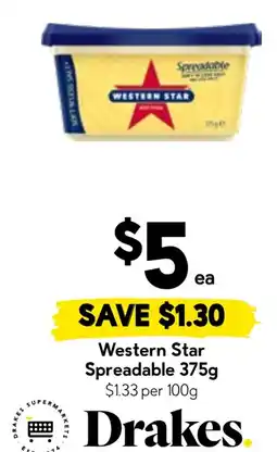 Drakes Western Star Spreadable offer