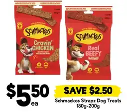 Drakes Schmackos Strapz Dog Treats offer