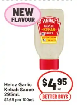 IGA Heinz Garlic Kebab Sauce offer