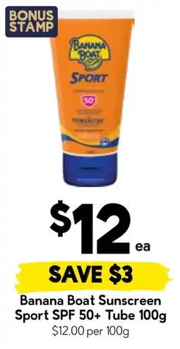 Drakes Banana Boat Sunscreen Sport SPF 50+ offer