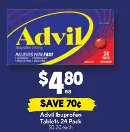 Drakes Advil Ibuprofen Tablets offer